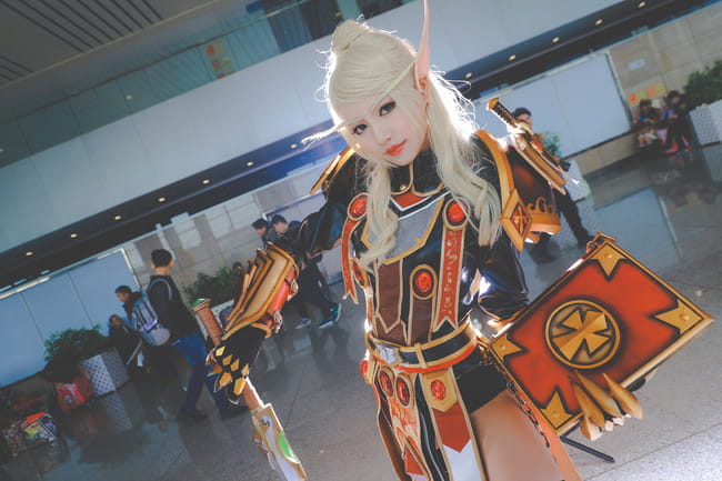 WOW 魔兽世界 血骑士莉亚德琳 cosplay