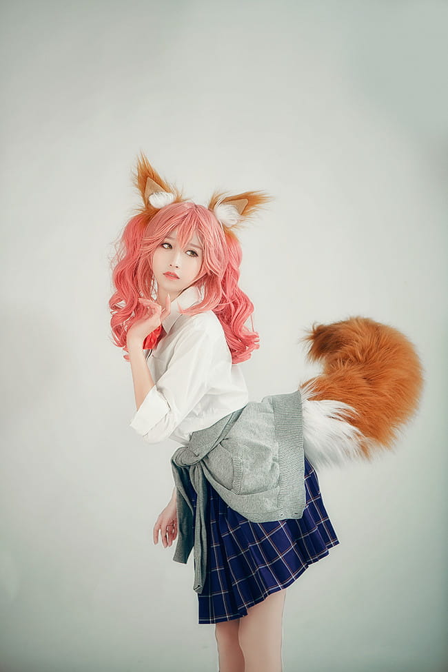 Fate/Grand Order 玉藻前JK cosplay图片