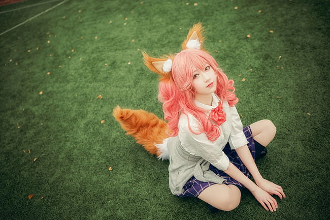 Fate/Grand Order 玉藻前JK cosplay图片