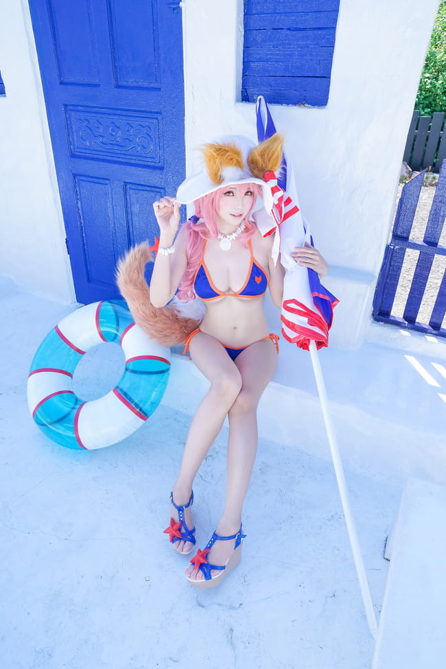 Fate/Grand Order 玉藻前泳装 cosplay图片(1)