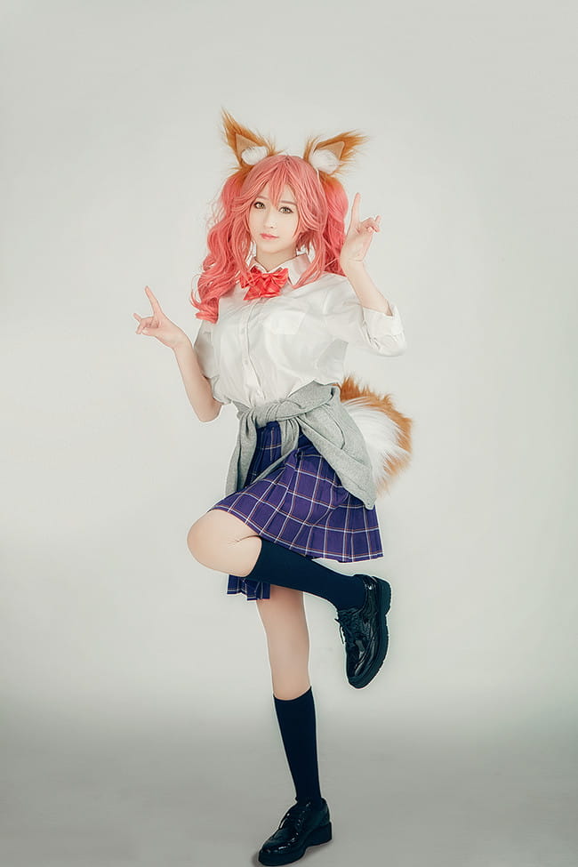 Fate/Grand Order 玉藻前JK cosplay图片