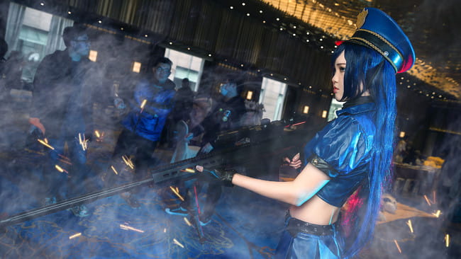 英雄联盟 女警狙击