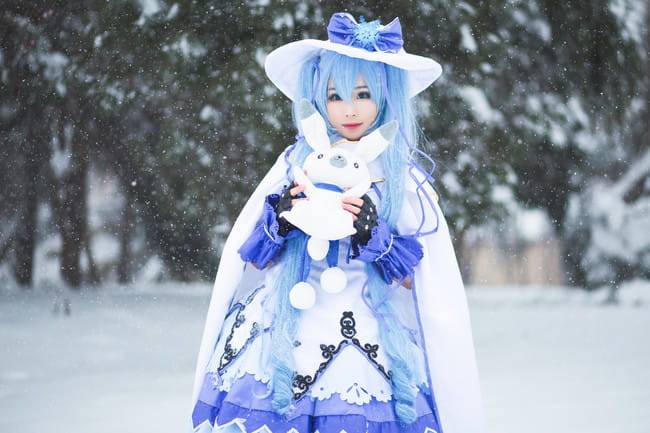 初音未来 魔法少女雪初音 cosplay