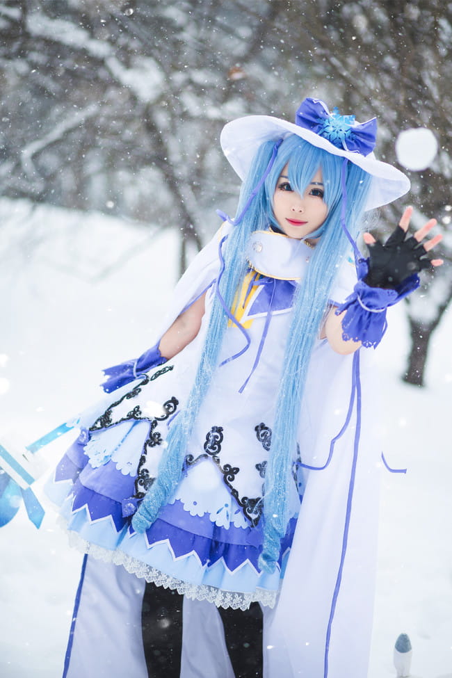 初音未来 魔法少女雪初音 cosplay