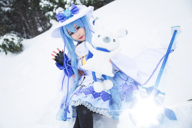 初音未来 魔法少女雪初音 cosplay