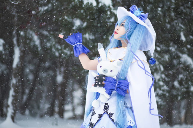 初音未来 魔法少女雪初音 cosplay