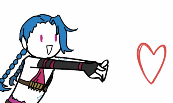 卡殿 发射小心心表情包下载