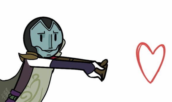 卡殿 发射小心心表情包下载