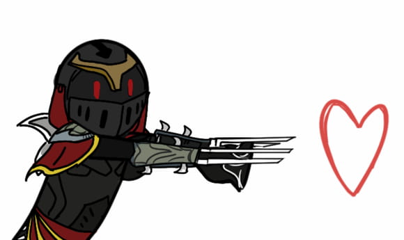 卡殿 发射小心心表情包下载