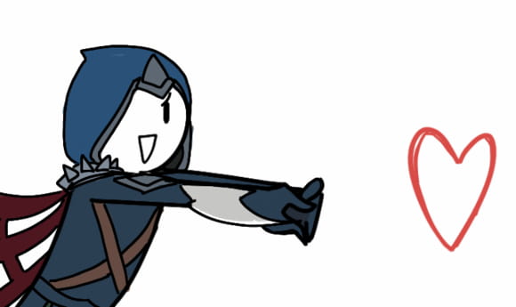 卡殿 发射小心心表情包下载