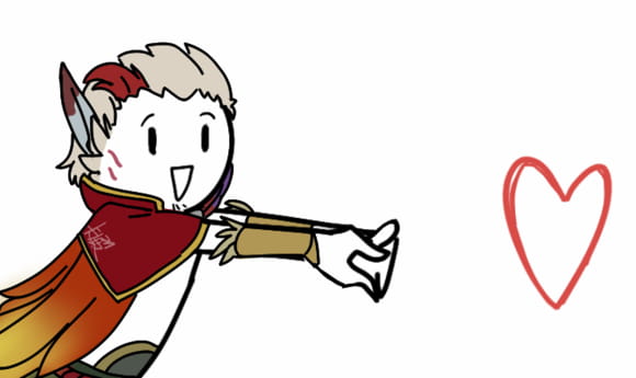 卡殿 发射小心心表情包下载