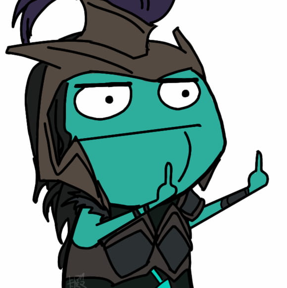 卡殿 竖中指表情包