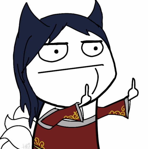 卡殿 竖中指表情包