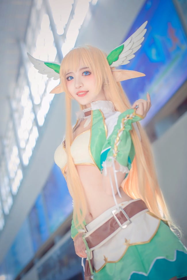 光明之刃 艾尔薇 拉娜 精灵公主cosplay
