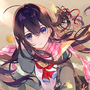 天空是连着的 如果我们也能各自发光的话 二次元头像女生呆萌