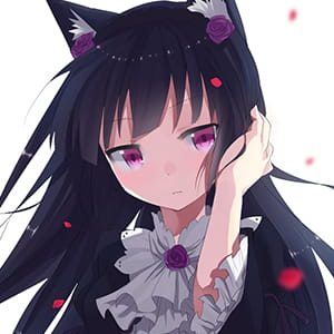 【五更琉璃 黑猫】二次元头像女生呆萌