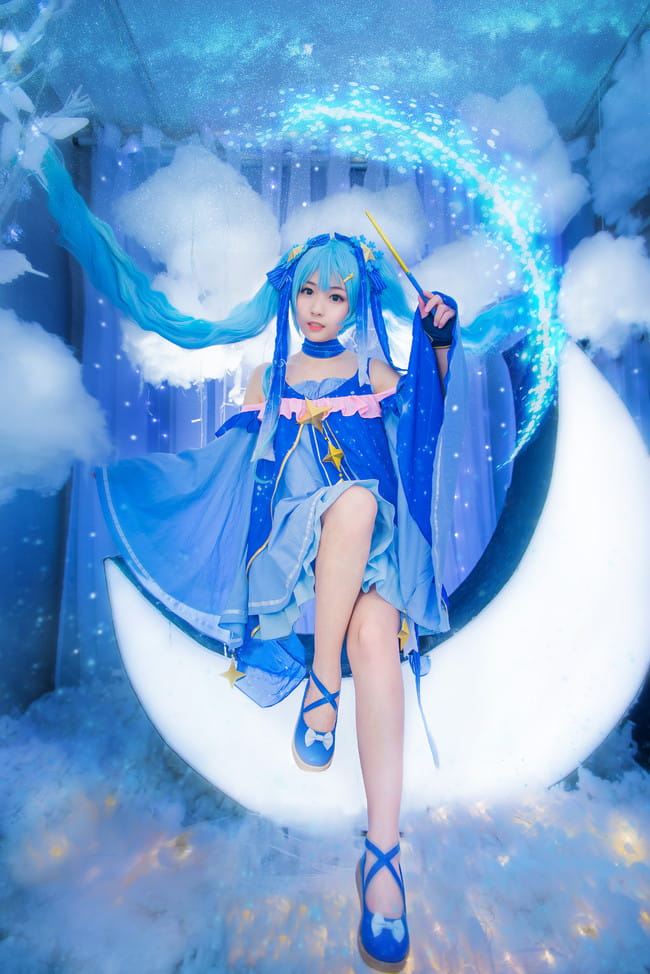 初音未来 星与雪的公主 cosplay