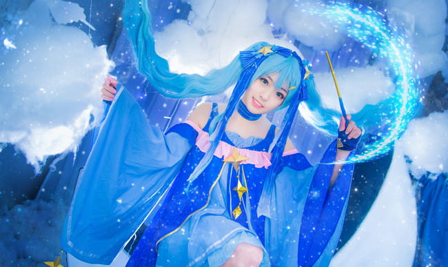 初音未来 星与雪的公主 cosplay