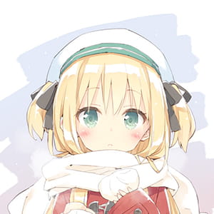 戴围巾的少女 二次元动漫女生头像
