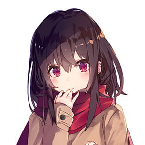 戴围巾的少女 二次元动漫女生头像