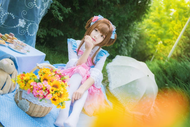 魔卡少女樱 小樱下午茶 cosplay
