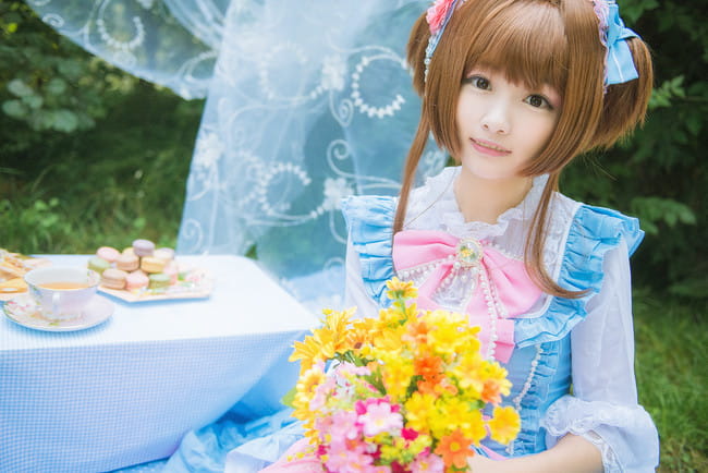 魔卡少女樱 小樱下午茶 cosplay