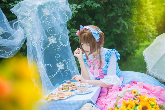 魔卡少女樱 小樱下午茶 cosplay