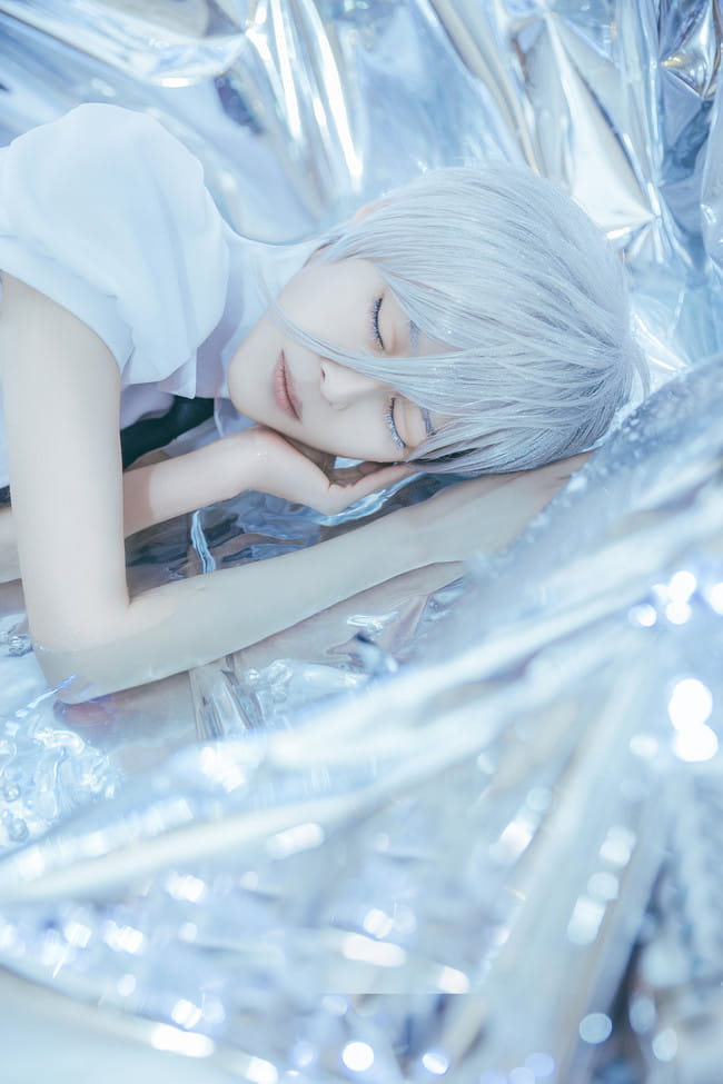 宝石之国 南极石cosplay图片