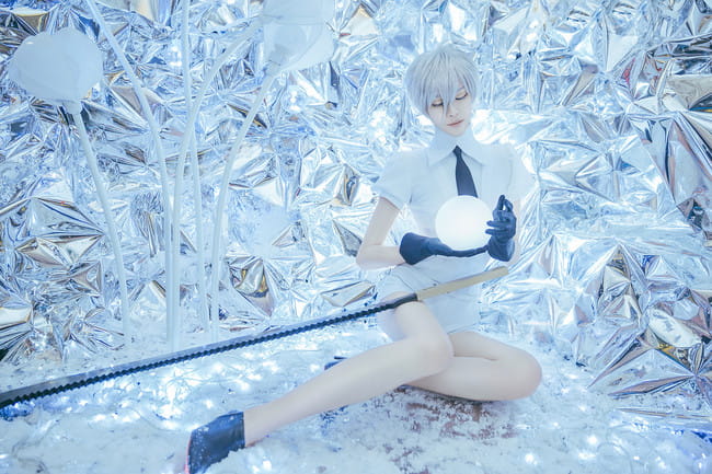 宝石之国 南极石cosplay图片