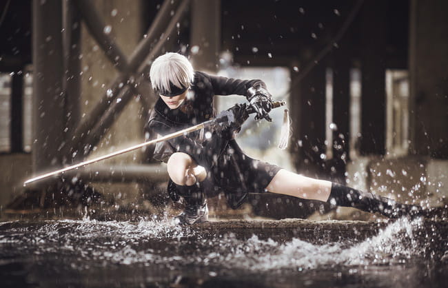 尼尔机械纪元 9S cosplay图片