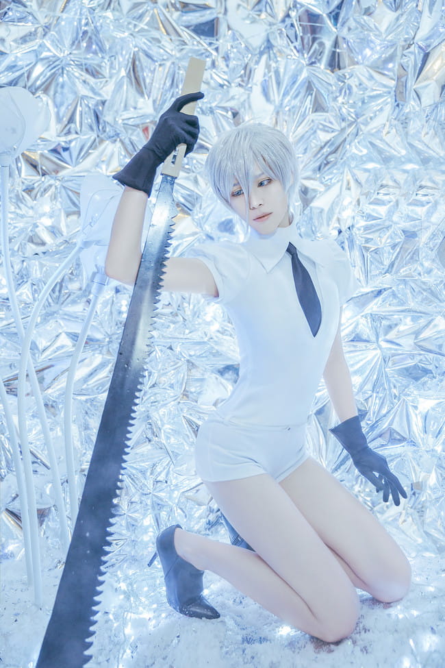 宝石之国 南极石cosplay图片