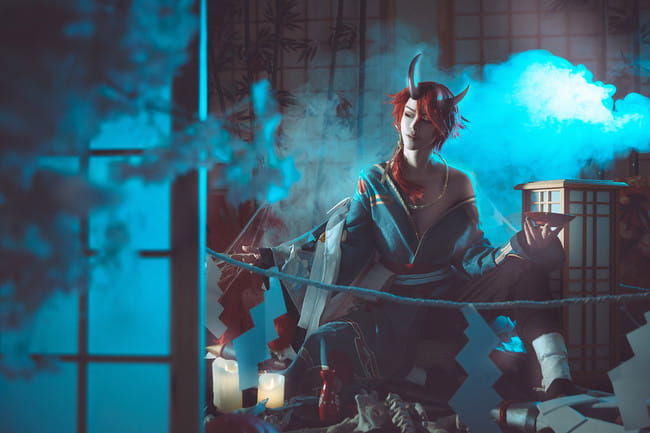 网易手游阴阳师 夜叉 cosplay图片