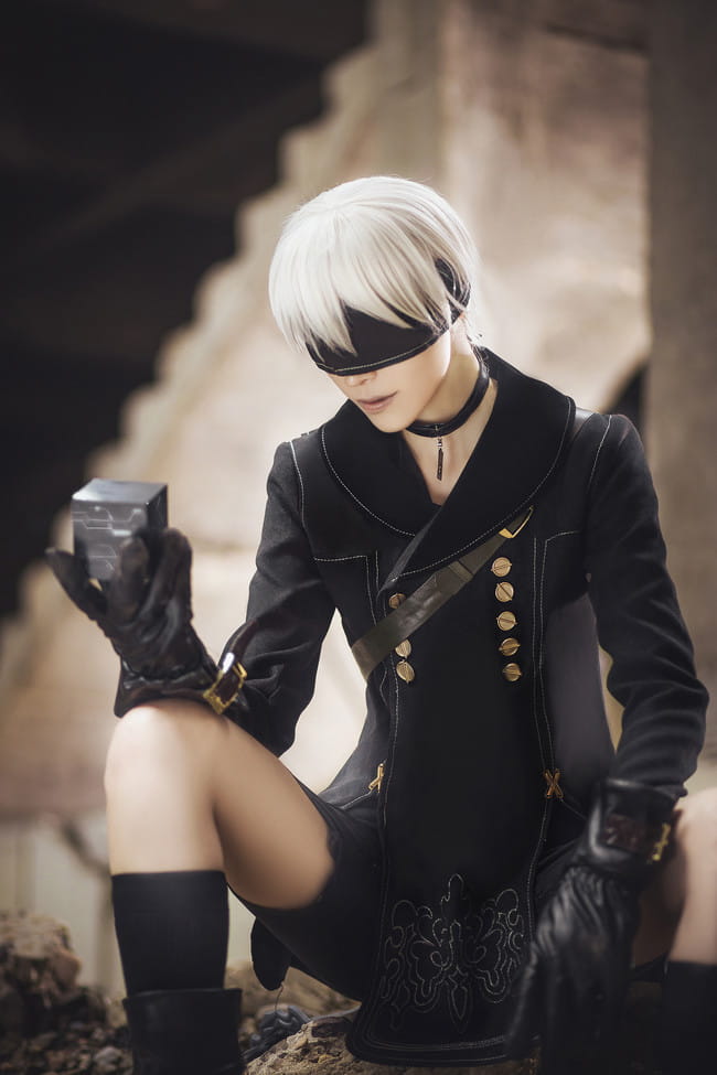 尼尔机械纪元 9S cosplay图片
