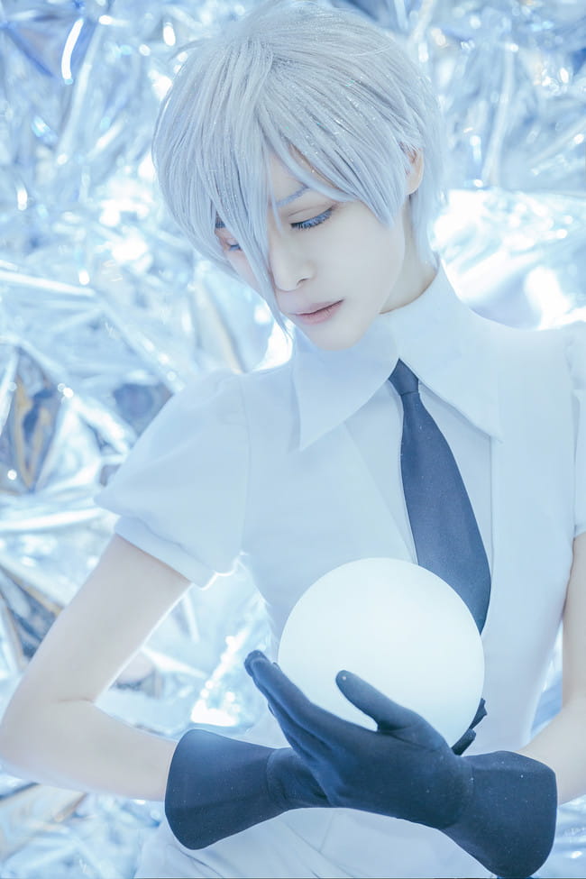 宝石之国 南极石cosplay图片