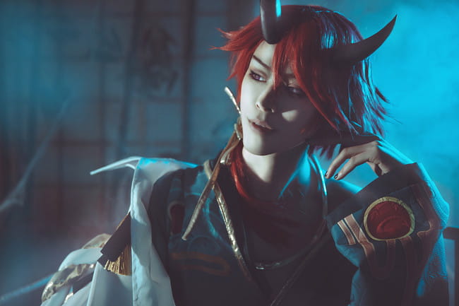 网易手游阴阳师 夜叉 cosplay图片