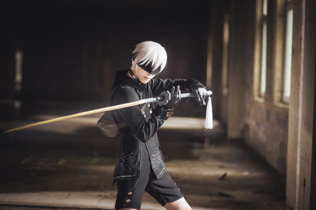 尼尔机械纪元 9S cosplay图片