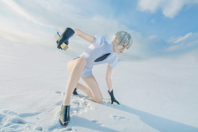 宝石之国 南极石cosplay图片