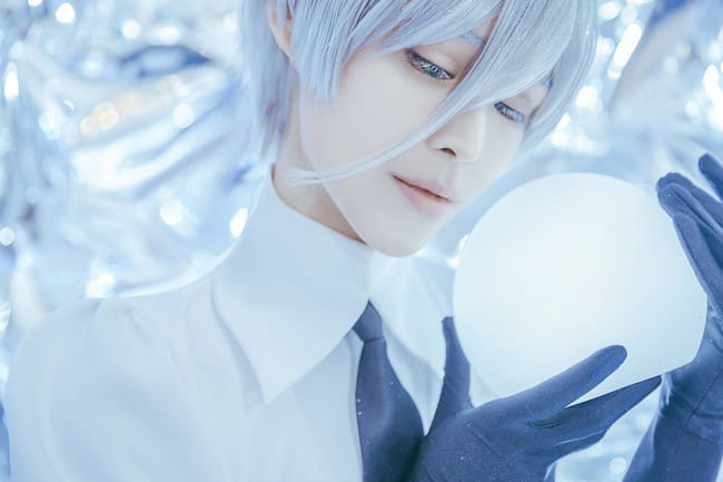 宝石之国 南极石cosplay图片