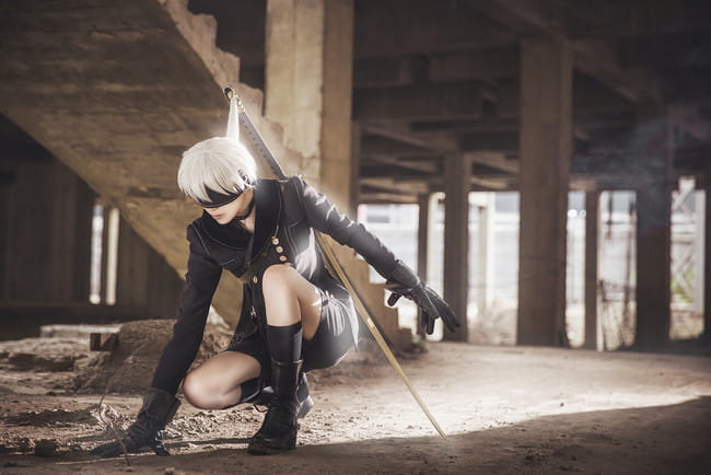 尼尔机械纪元 9S cosplay图片