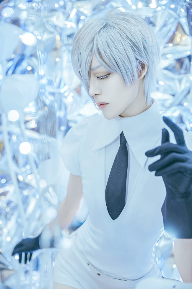 宝石之国 南极石cosplay图片