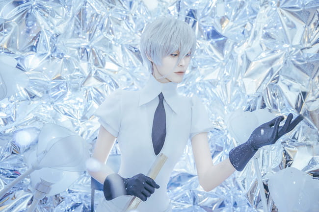 宝石之国 南极石cosplay图片