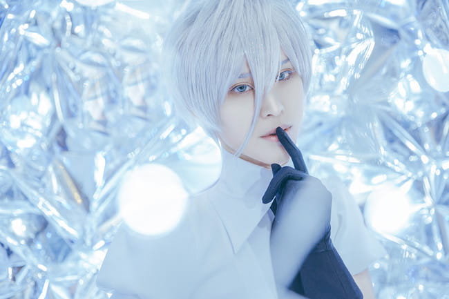 宝石之国 南极石cosplay图片