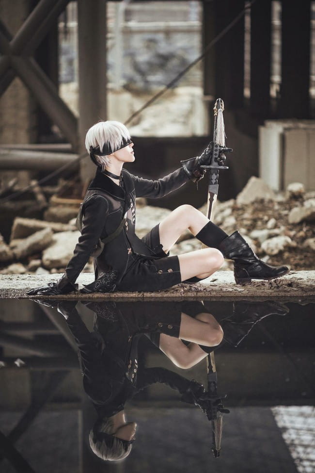 尼尔机械纪元 9S cosplay图片