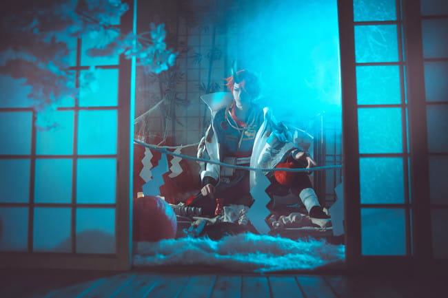 网易手游阴阳师 夜叉 cosplay图片