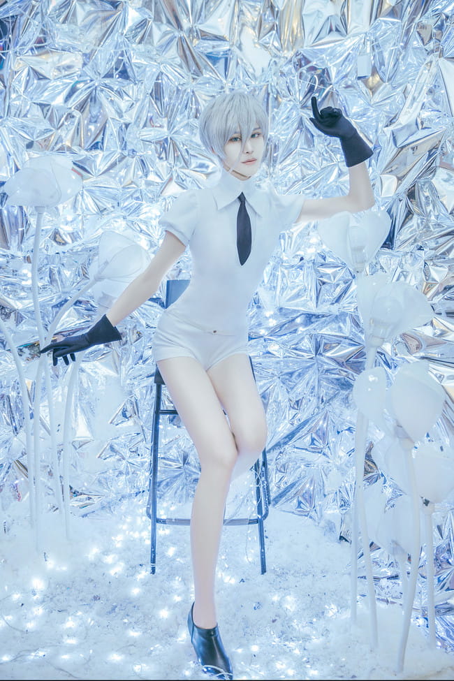 宝石之国 南极石cosplay图片