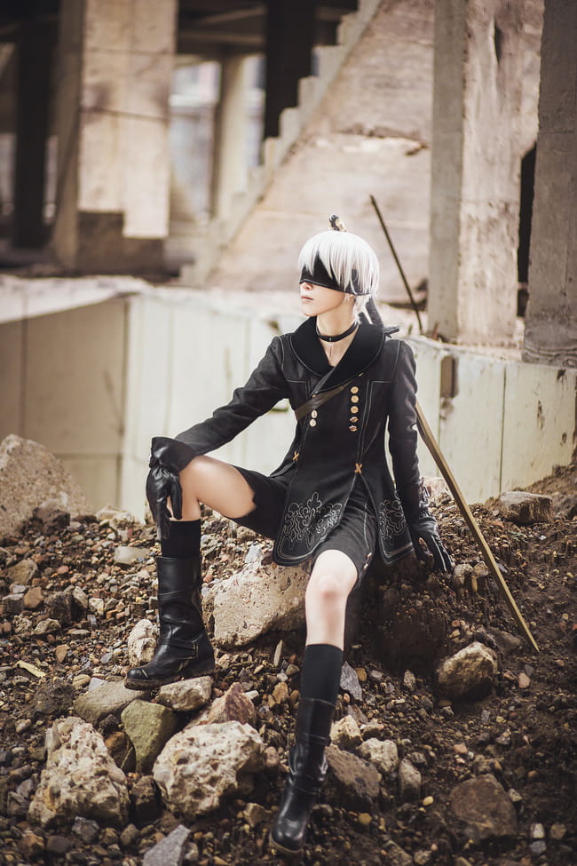 尼尔机械纪元 9S cosplay图片