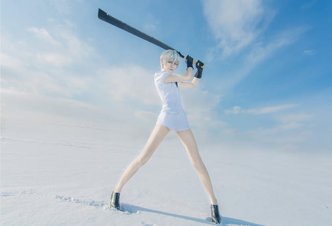 宝石之国 南极石cosplay图片