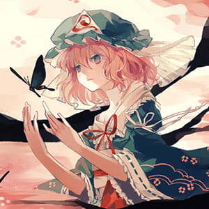 【西行寺幽幽子】二次元头像女生呆萌