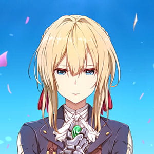 紫罗兰的永恒花园 二次元头像女生呆萌