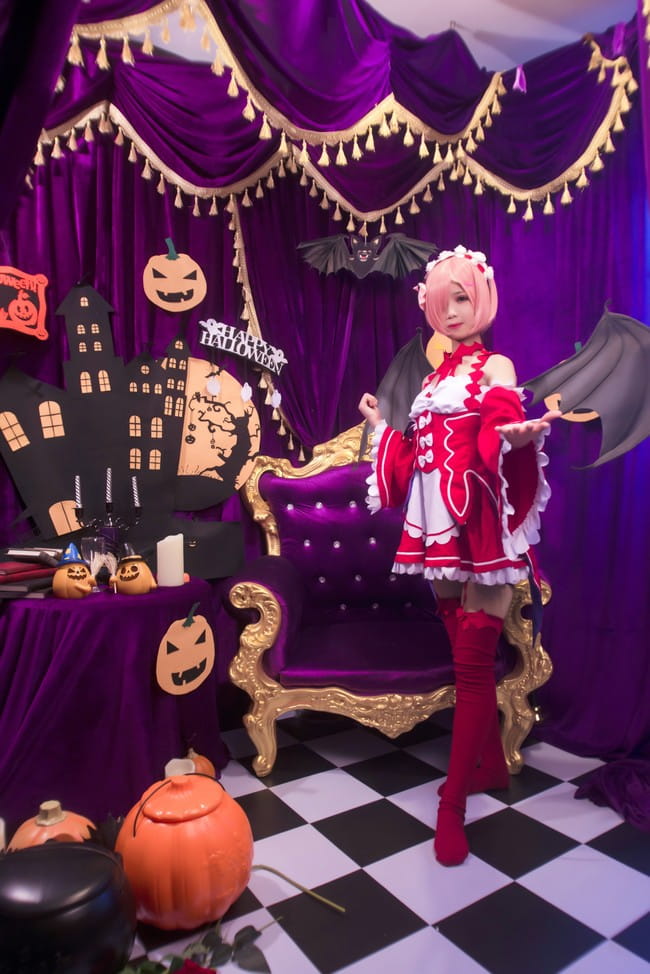 从零开始的异世界生活 蕾姆拉姆小恶魔 cosplay(1)